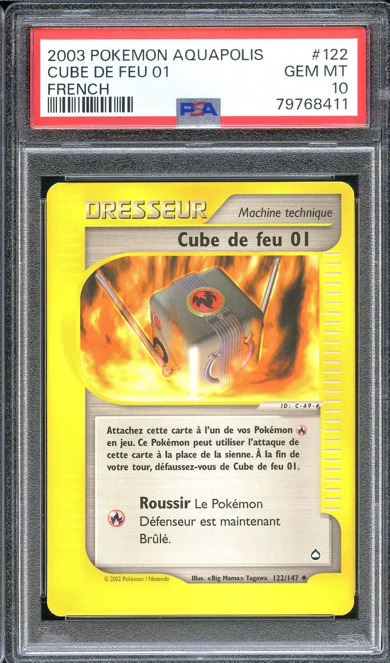 PSA 10 Cube de Feu 01