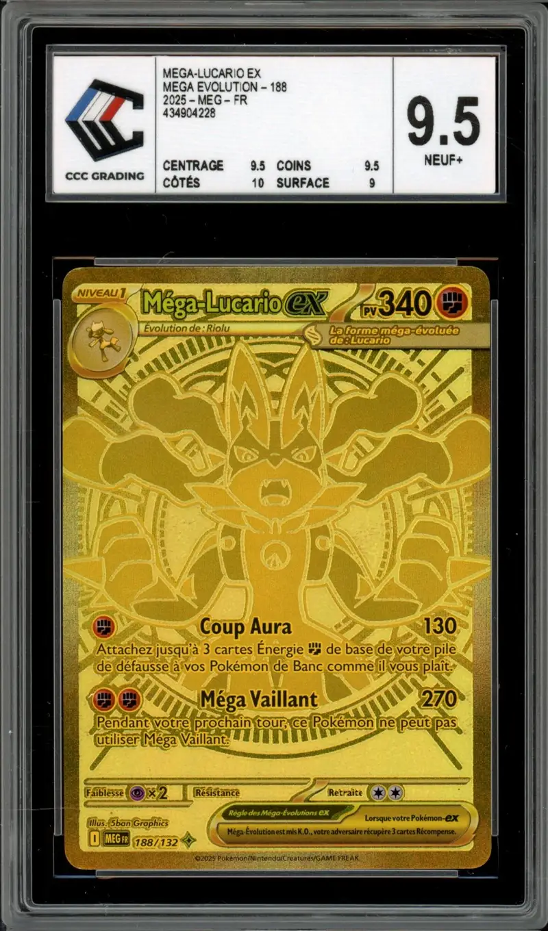 CCC 9.5 Méga-Lucario Ex Gold
