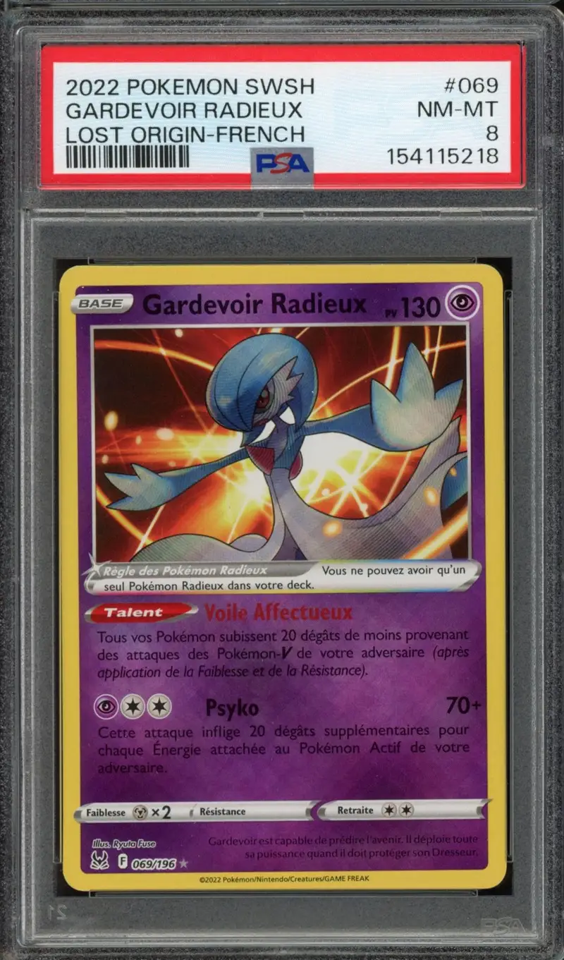 PSA 8 Gardevoir Radieux Holo