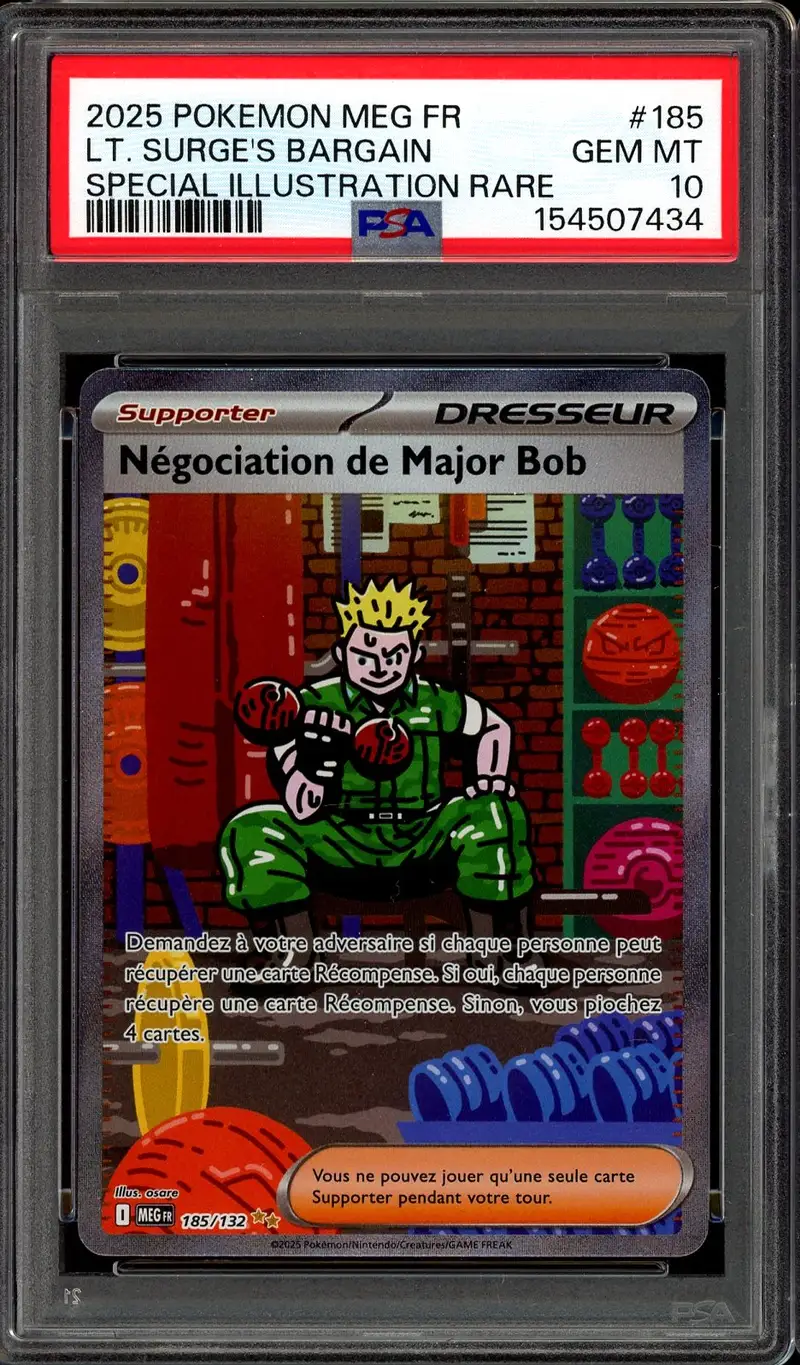 PSA 10 Négociation de Major Bob