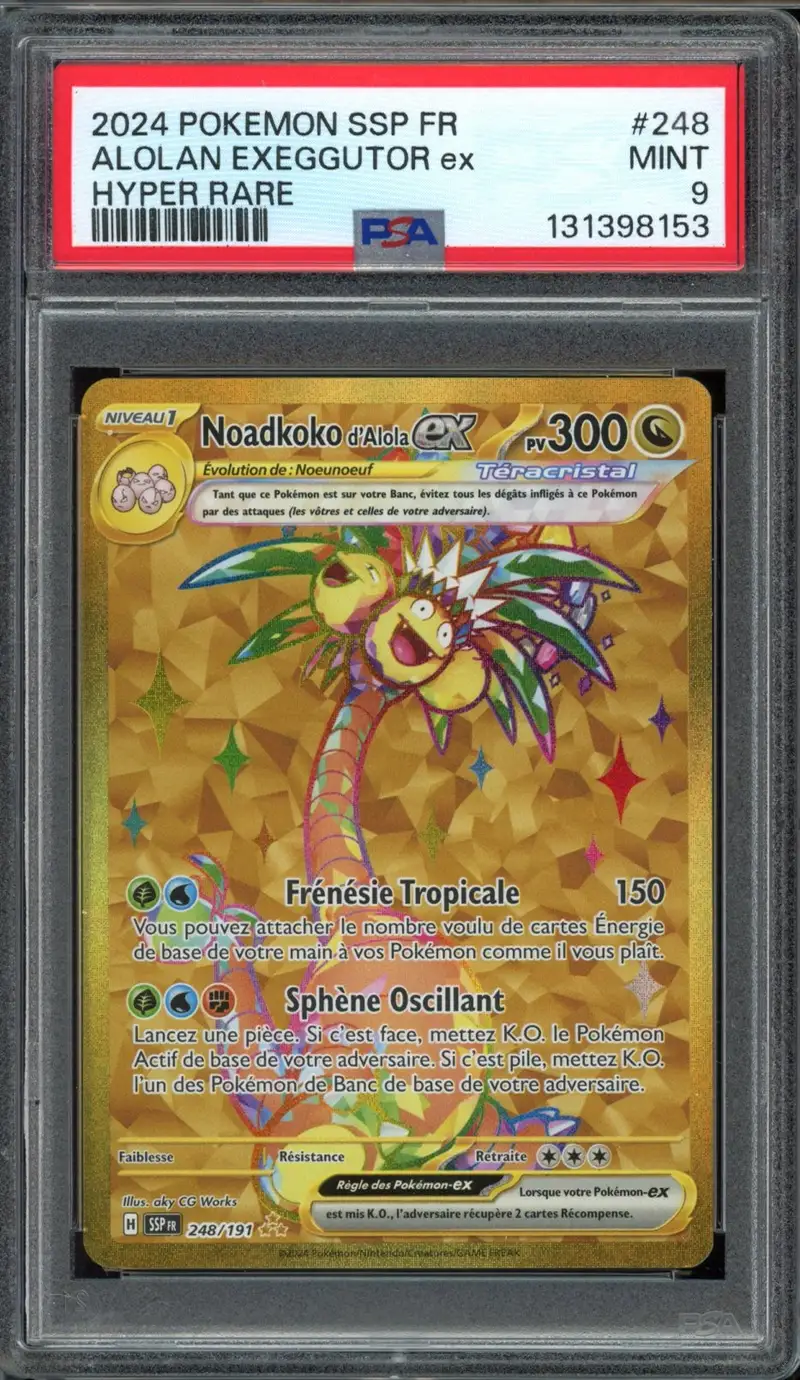 PSA 9 Noadkoko d'Alola Ex Gold