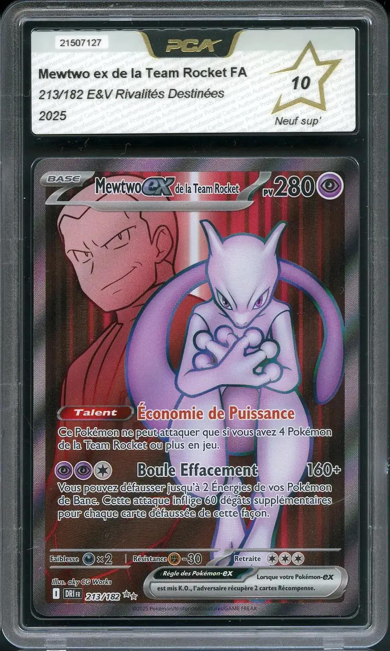 PCA 10 Mewtwo Ex de la Team Rocket