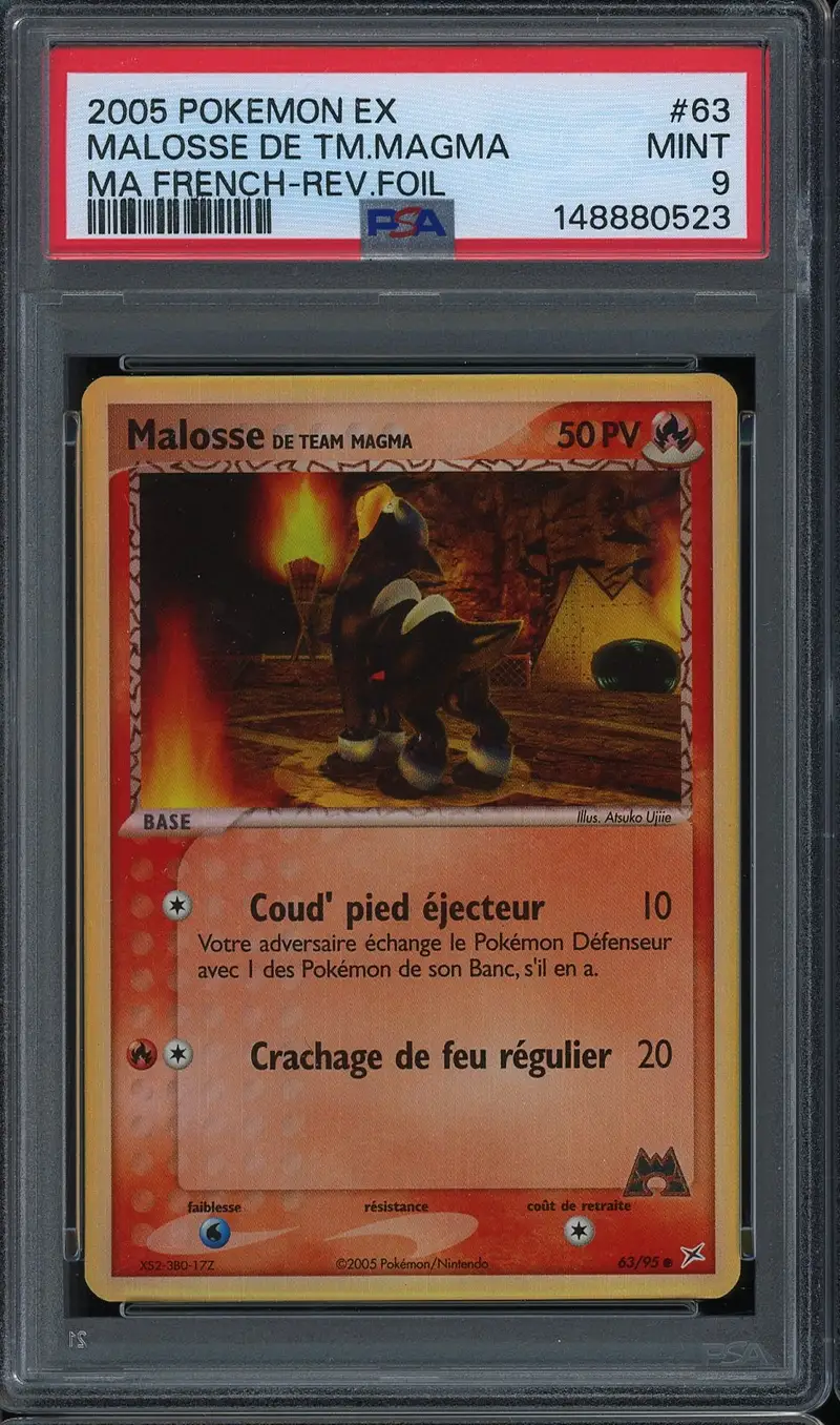 PSA 9 Malosse de Team Magma