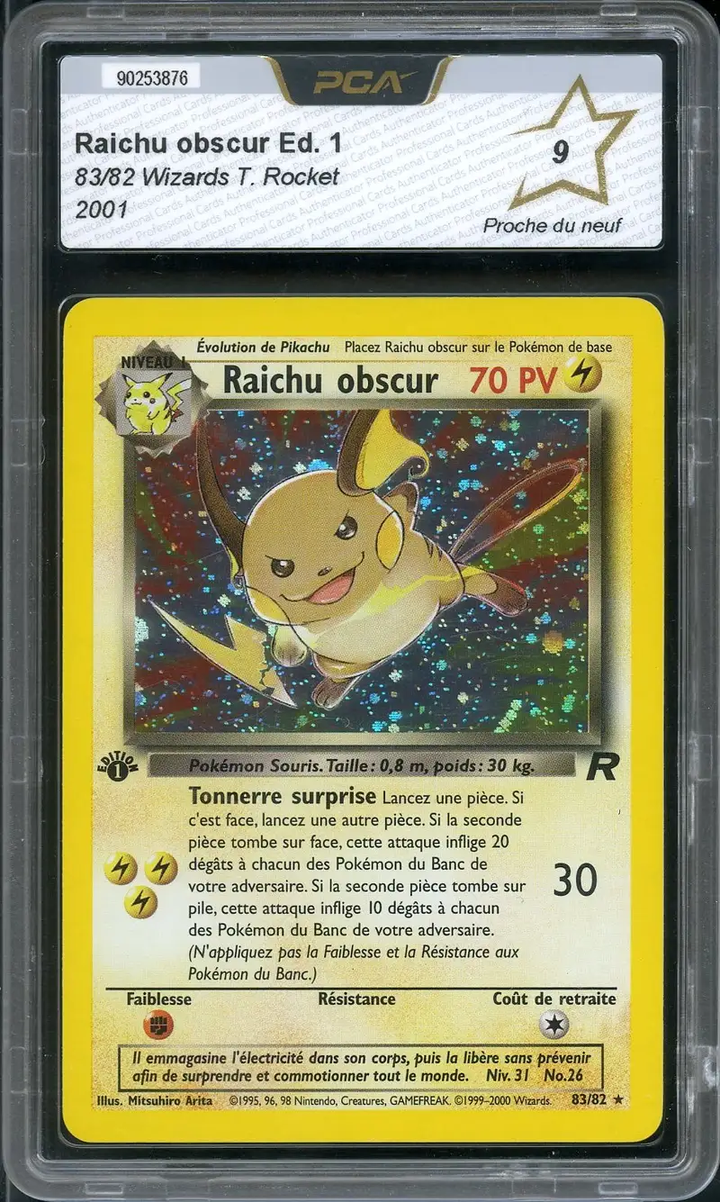 PCA 9 Raichu Obscur Holo
