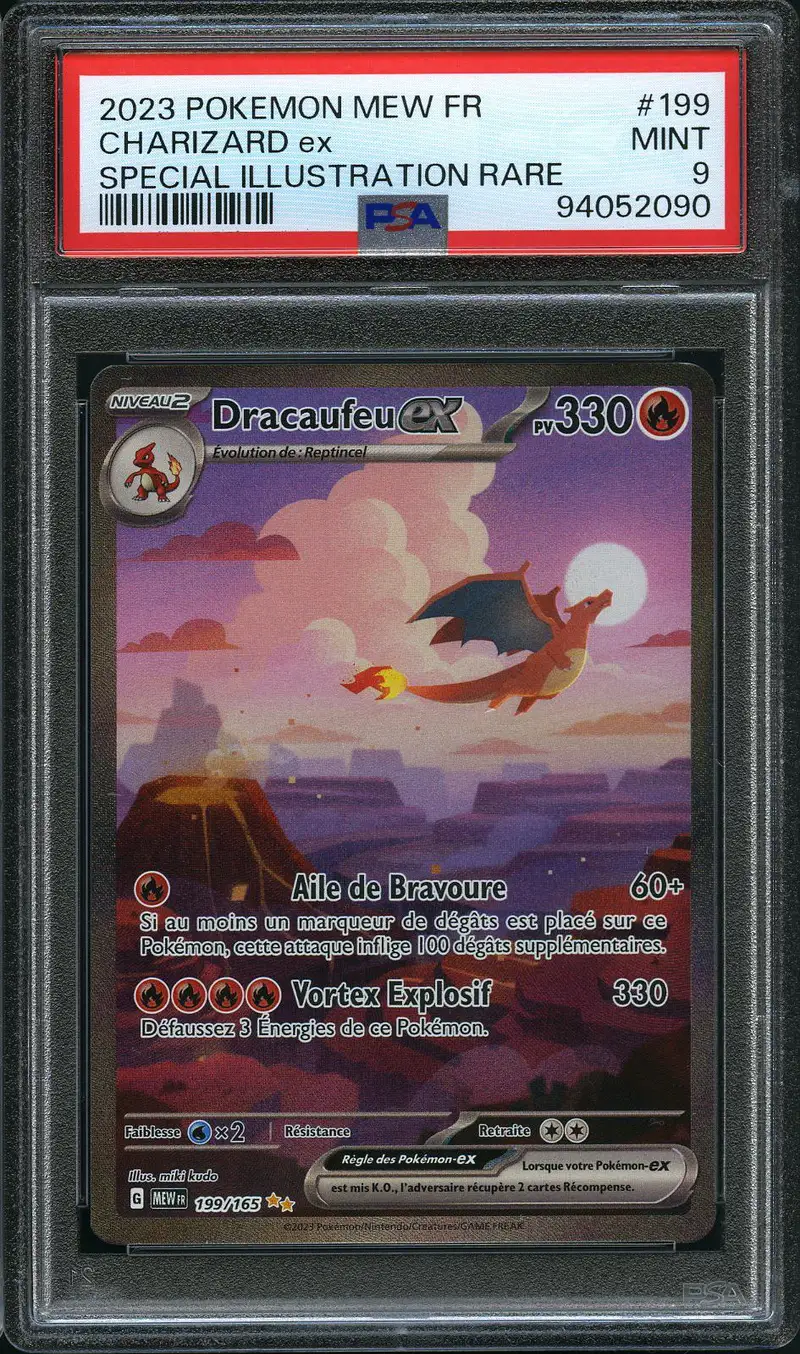 PSA 9 Dracaufeu Ex