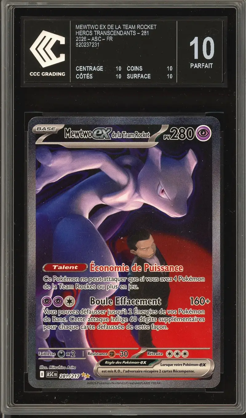 CCC 10 Mewtwo Ex de la Team Rocket