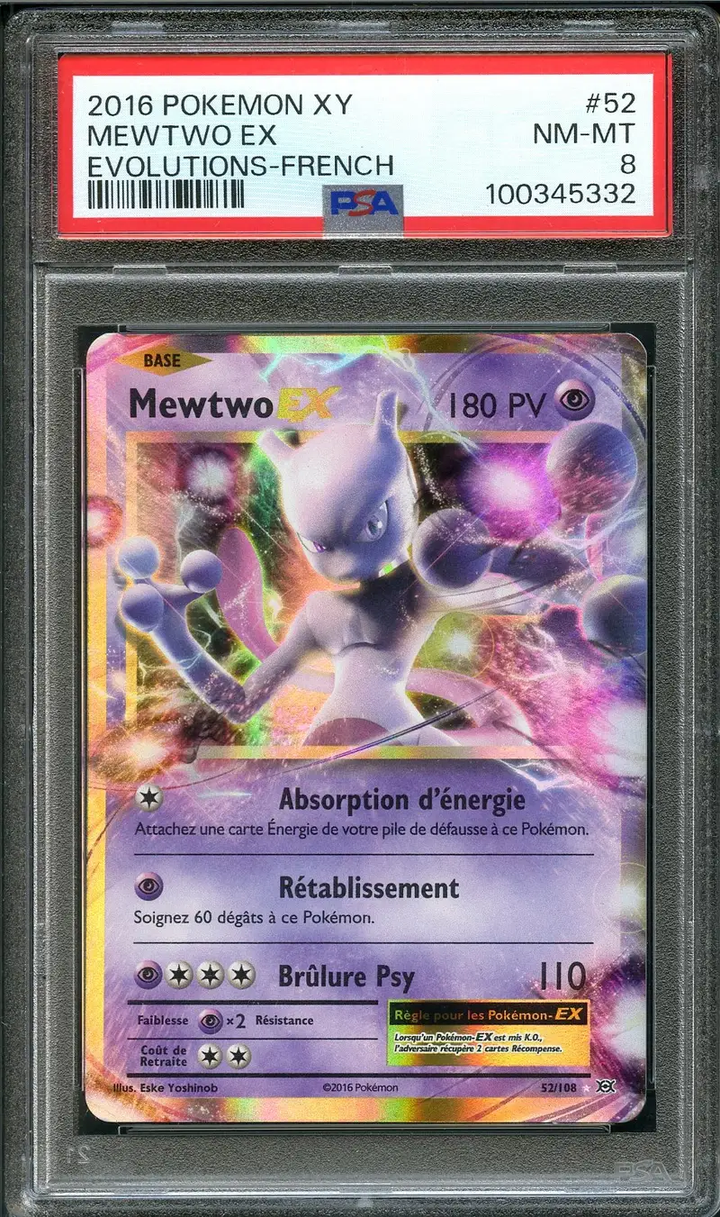 PSA 8 Mewtwo Ex