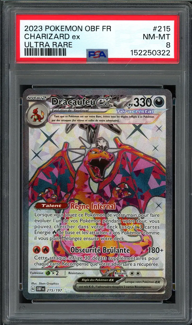 PSA 8 Dracaufeu Ex