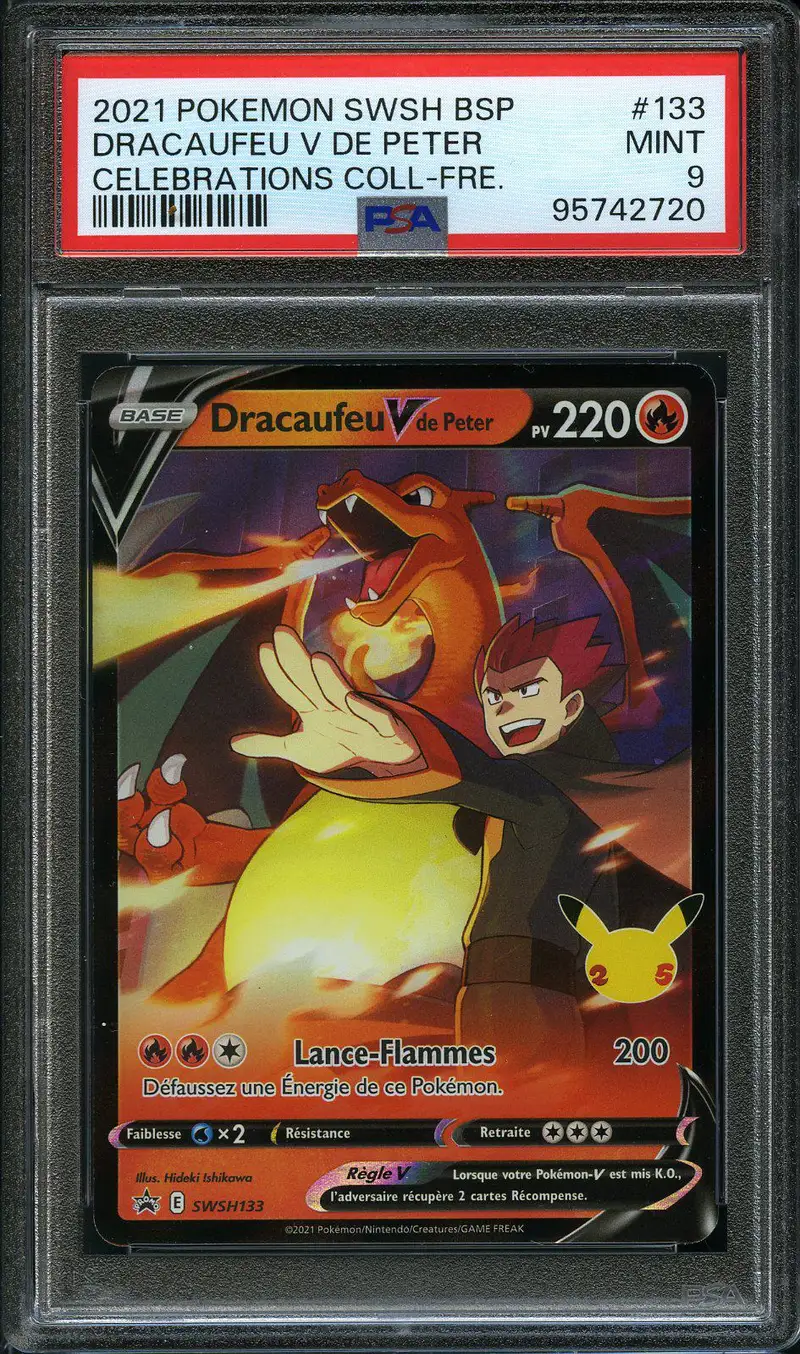 PSA 9 Dracaufeu V de Peter