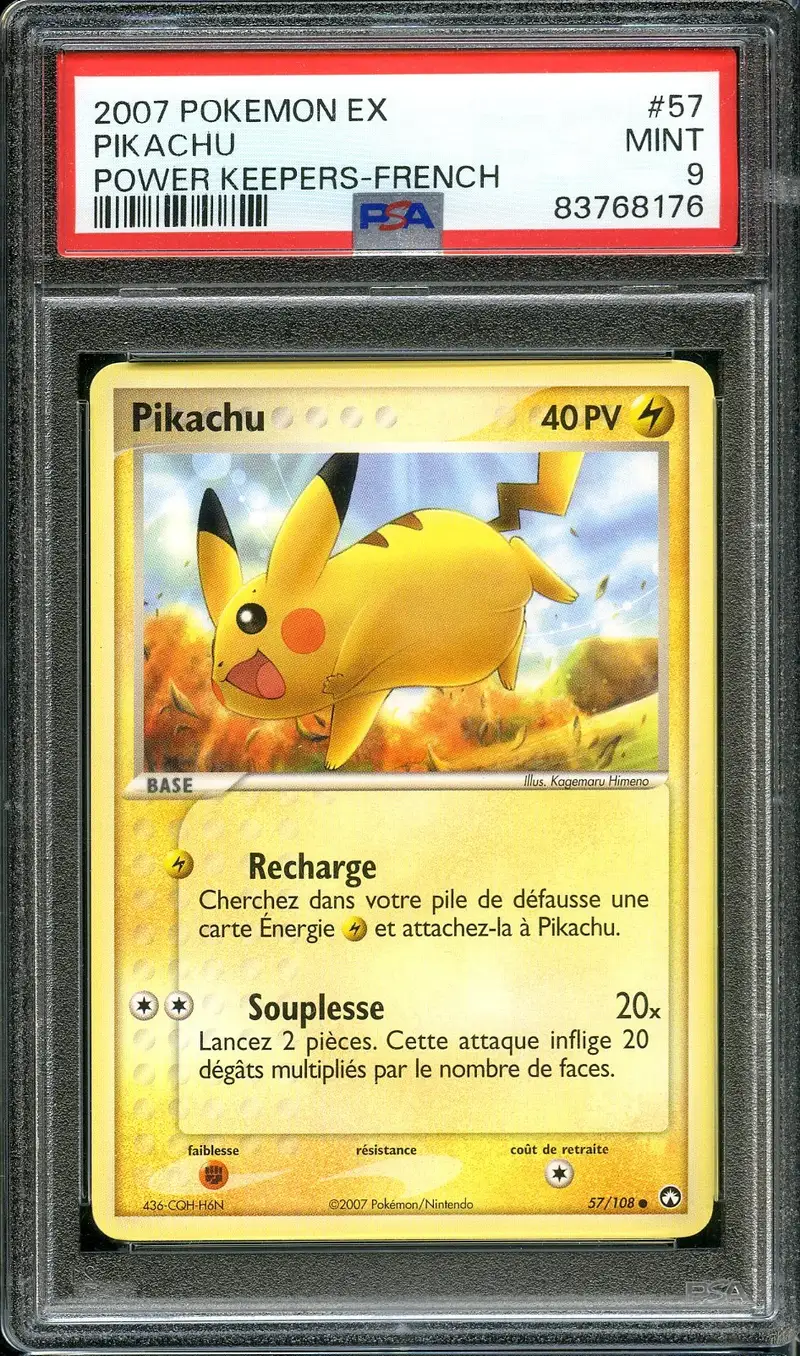 PSA 9 Pikachu