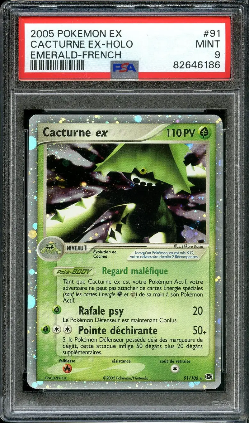 PSA 9 Cacturne Ex