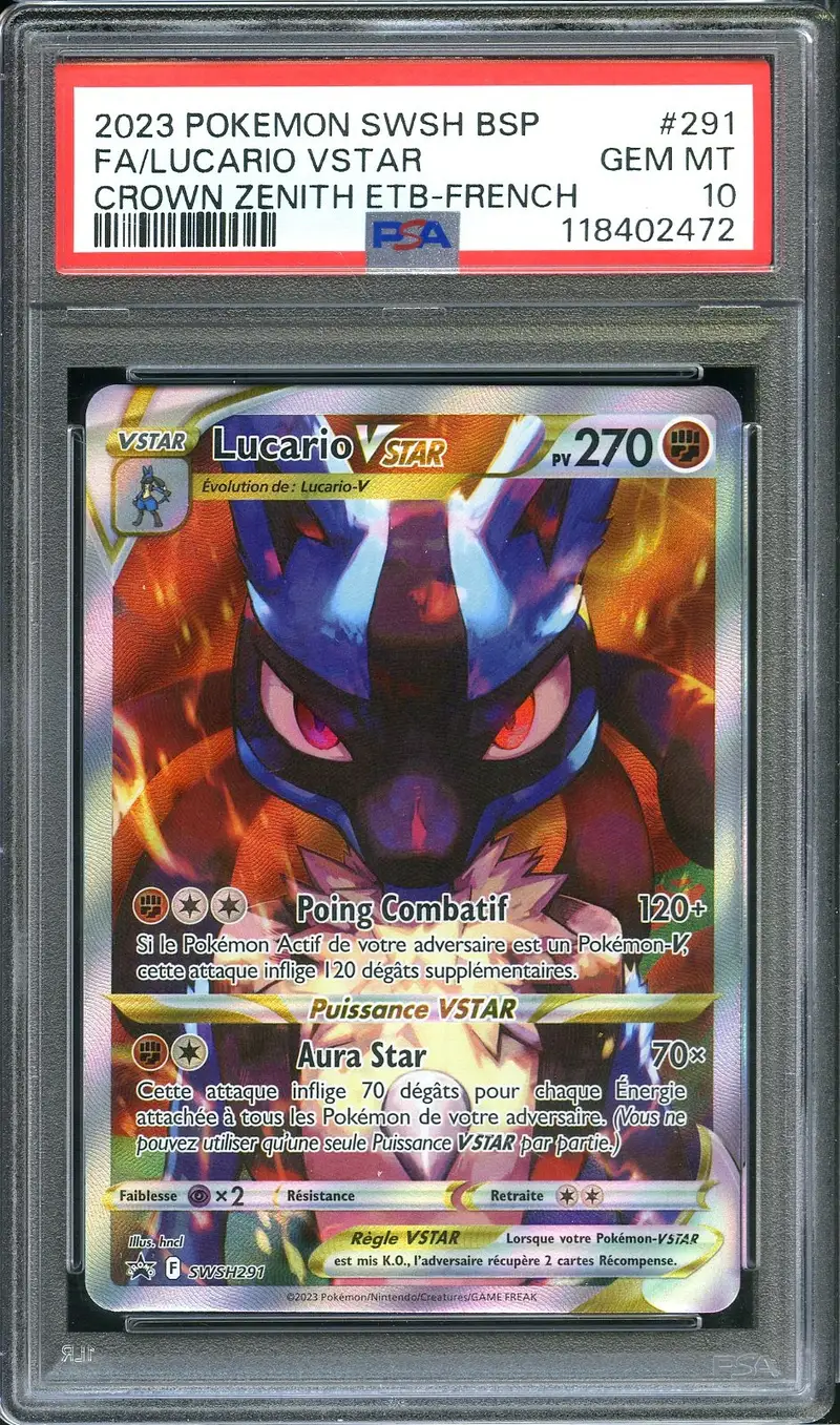 PSA 10 Lucario VStar