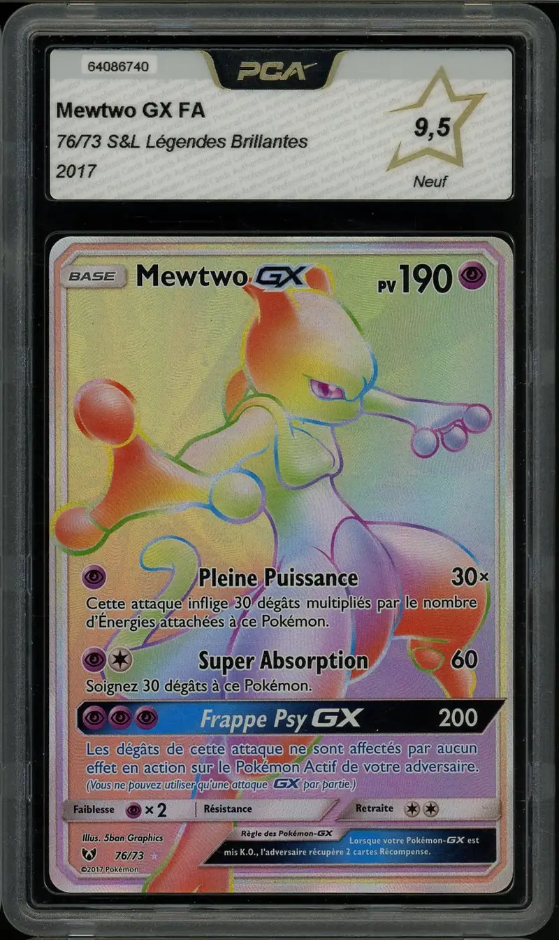 PCA 9.5 Mewtwo Gx Rainbow