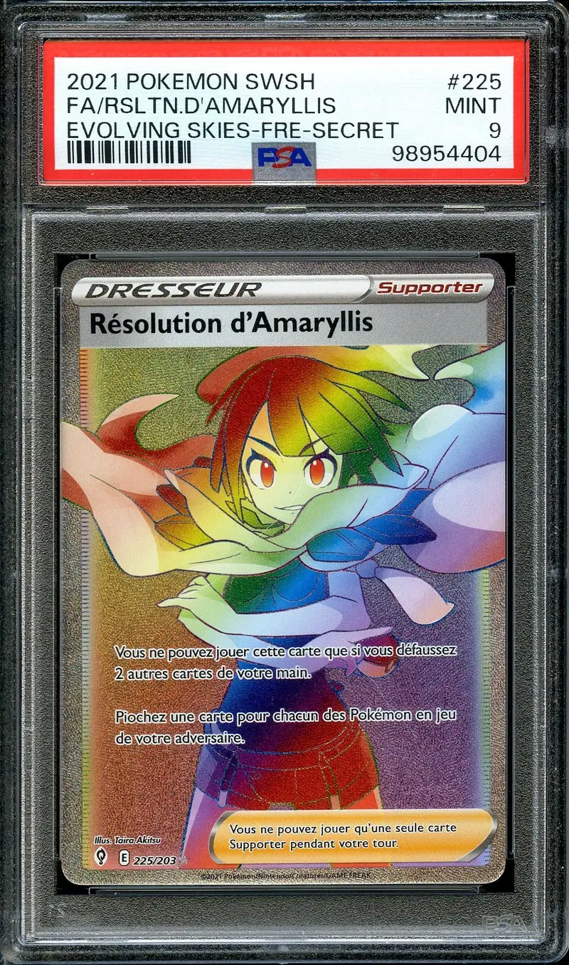 PSA 9 Résolution d'Amaryllis Rainbow