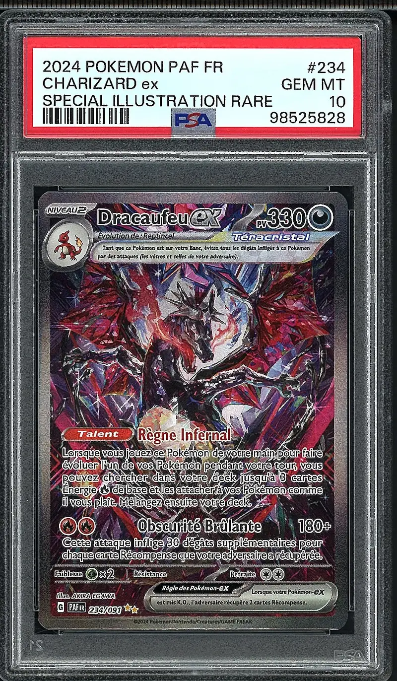 PSA 10 Dracaufeu Ex