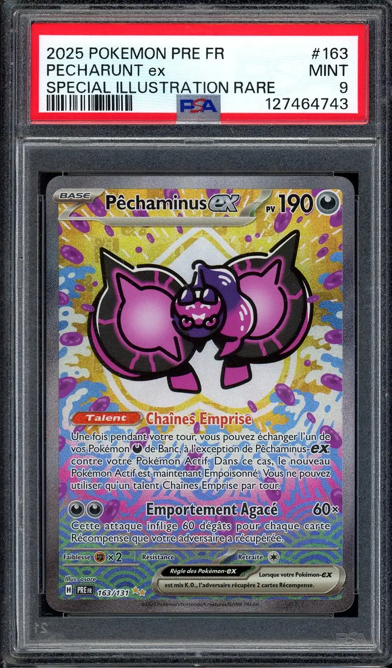 PSA 9 Pêchaminus Ex