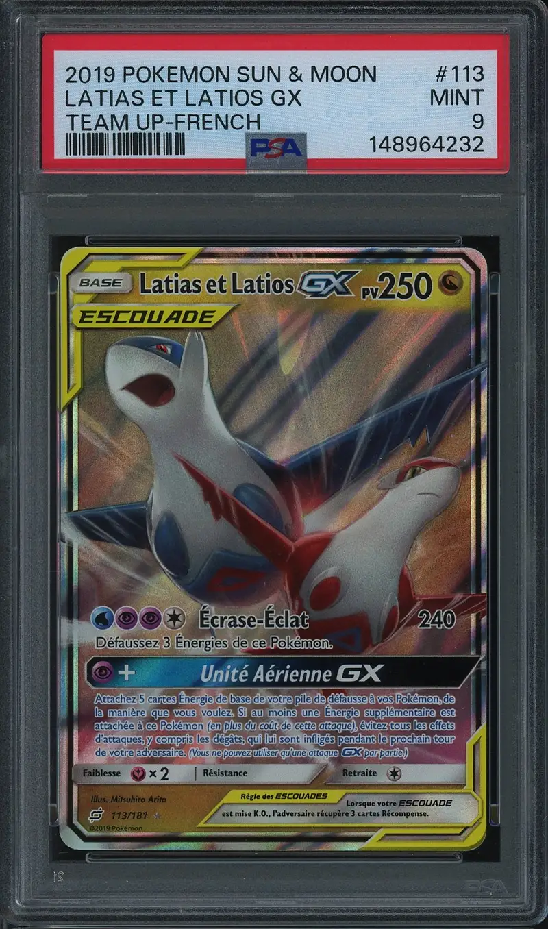 PSA 9 Latias et Latios Gx