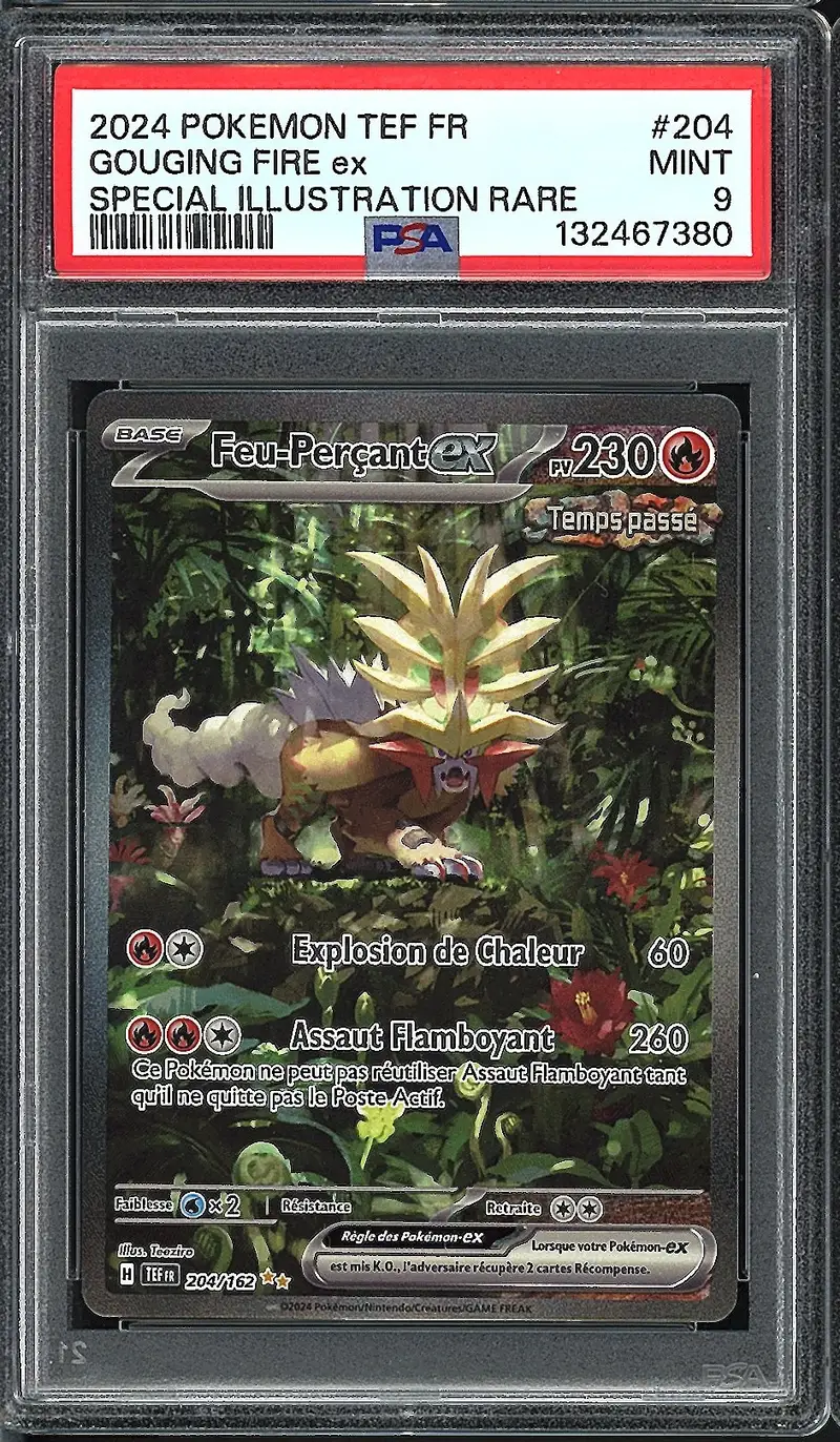 PSA 9 Feu-Perçant Ex