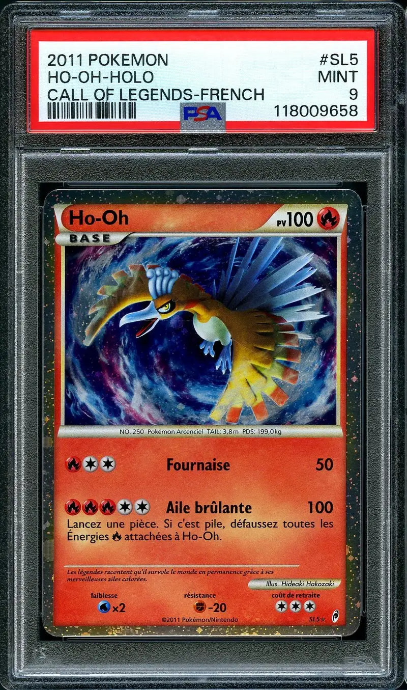 PSA 9 Ho-Oh Holo