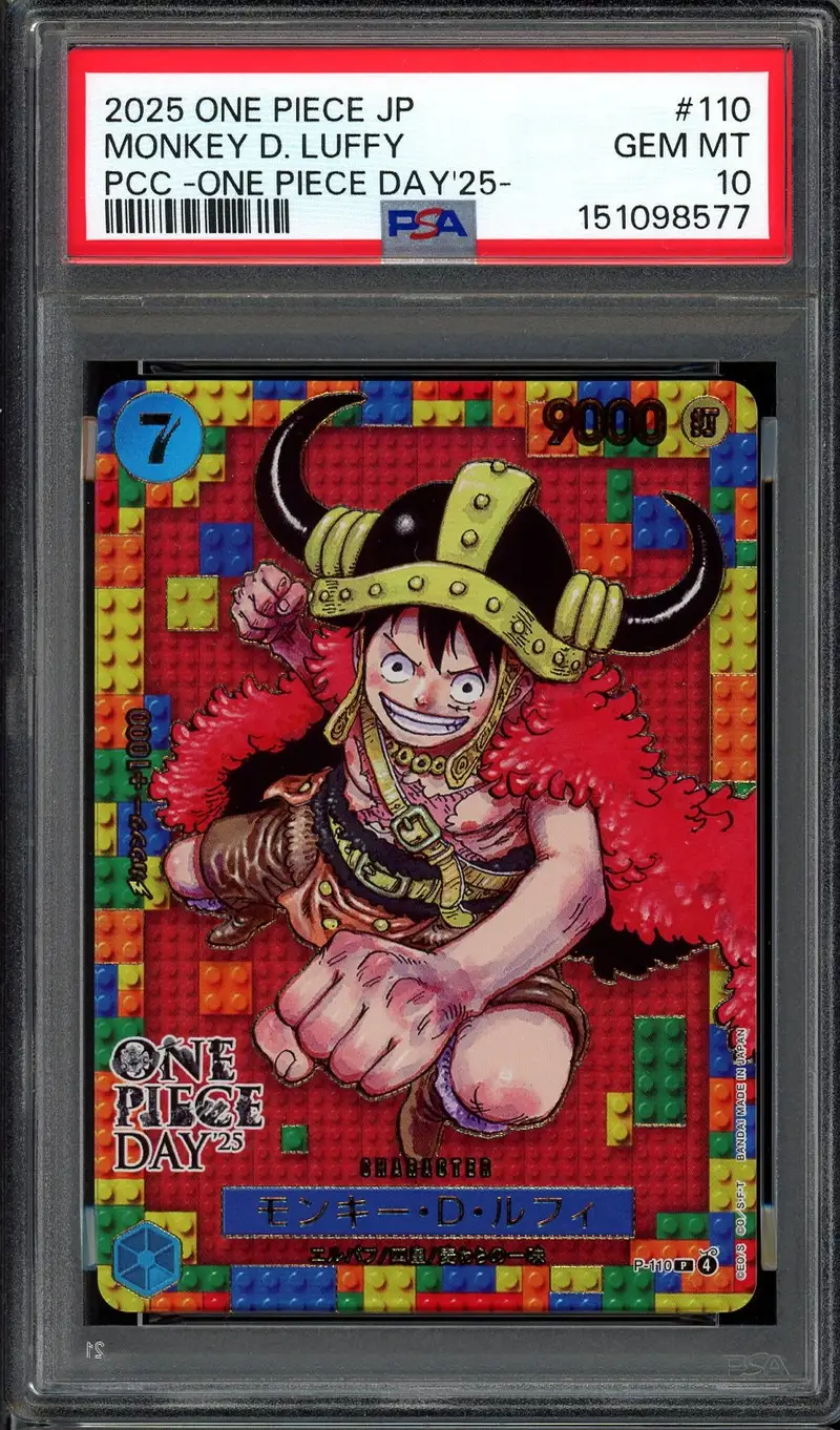 PSA 10 Monkey D. Luffy X Borussia Dortmund