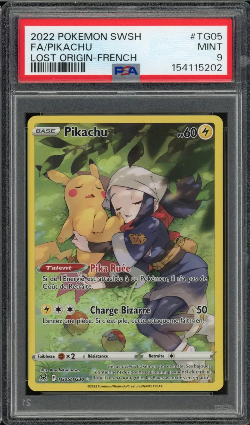 PSA 9 Pikachu