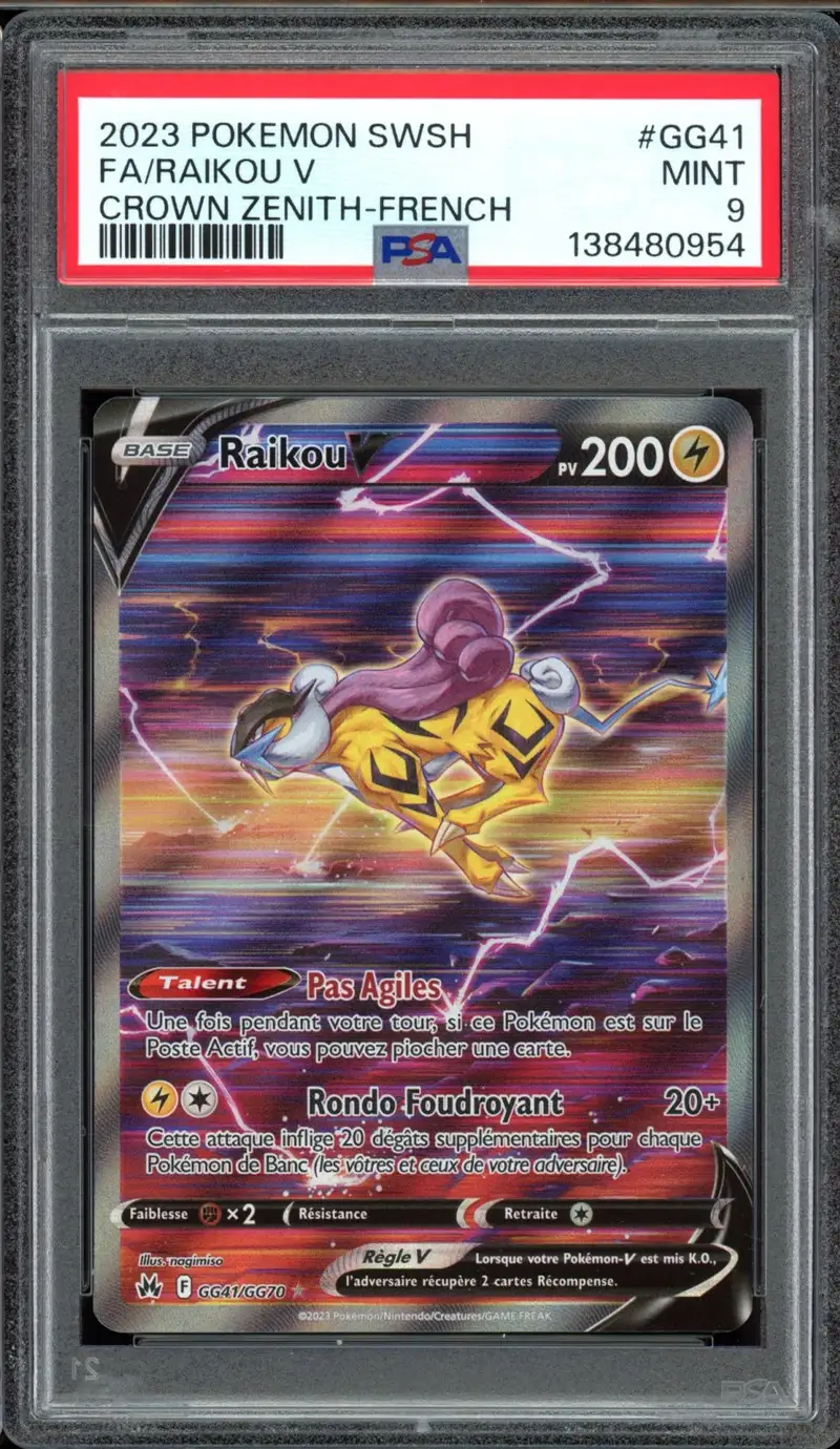 PSA 9 Raikou V
