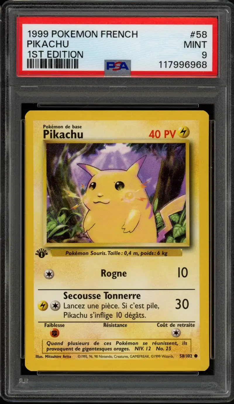 PSA 9 Pikachu