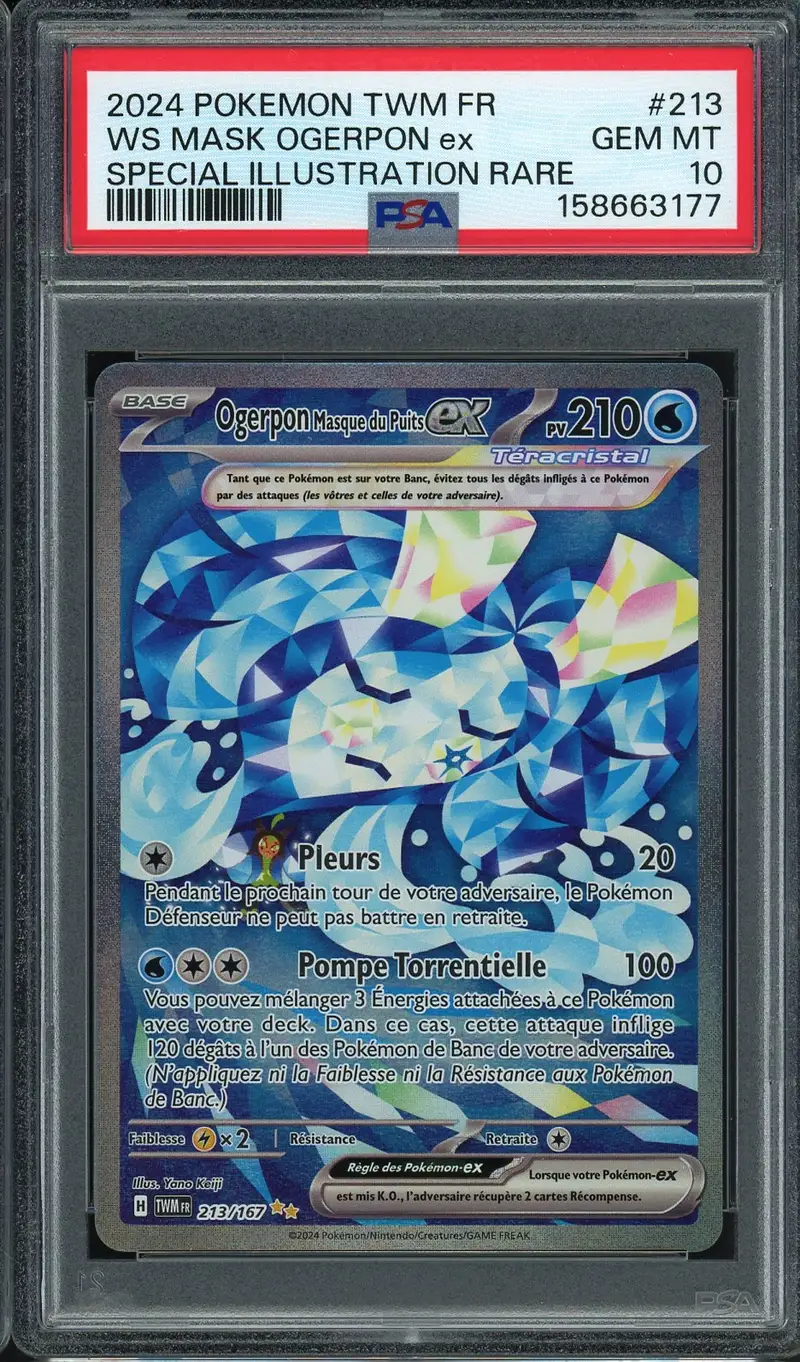 PSA 10 Ogerpon Masque du Puits Ex