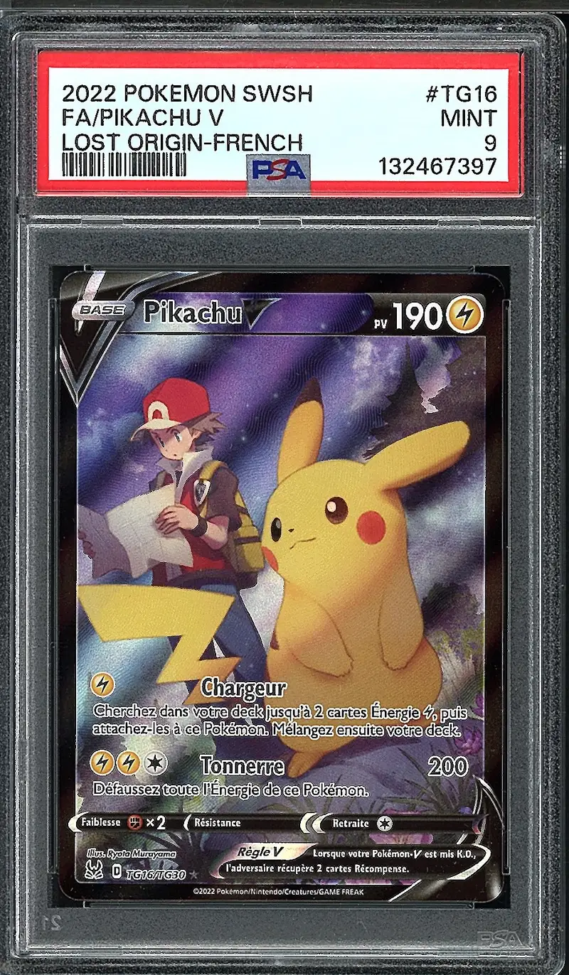 PSA 9 Pikachu V