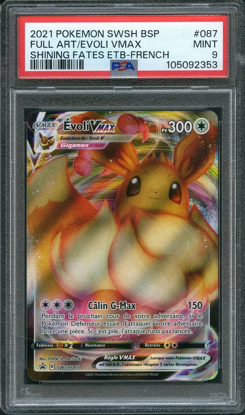 PSA 9 Evoli VMax