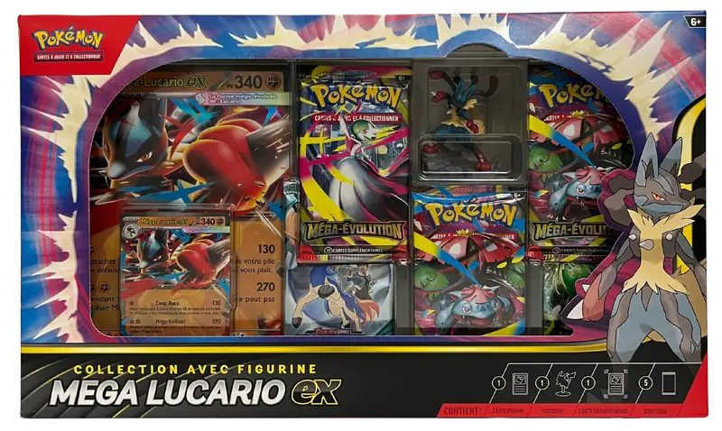 Coffret Collection avec Figurine Mega Lucario Ex