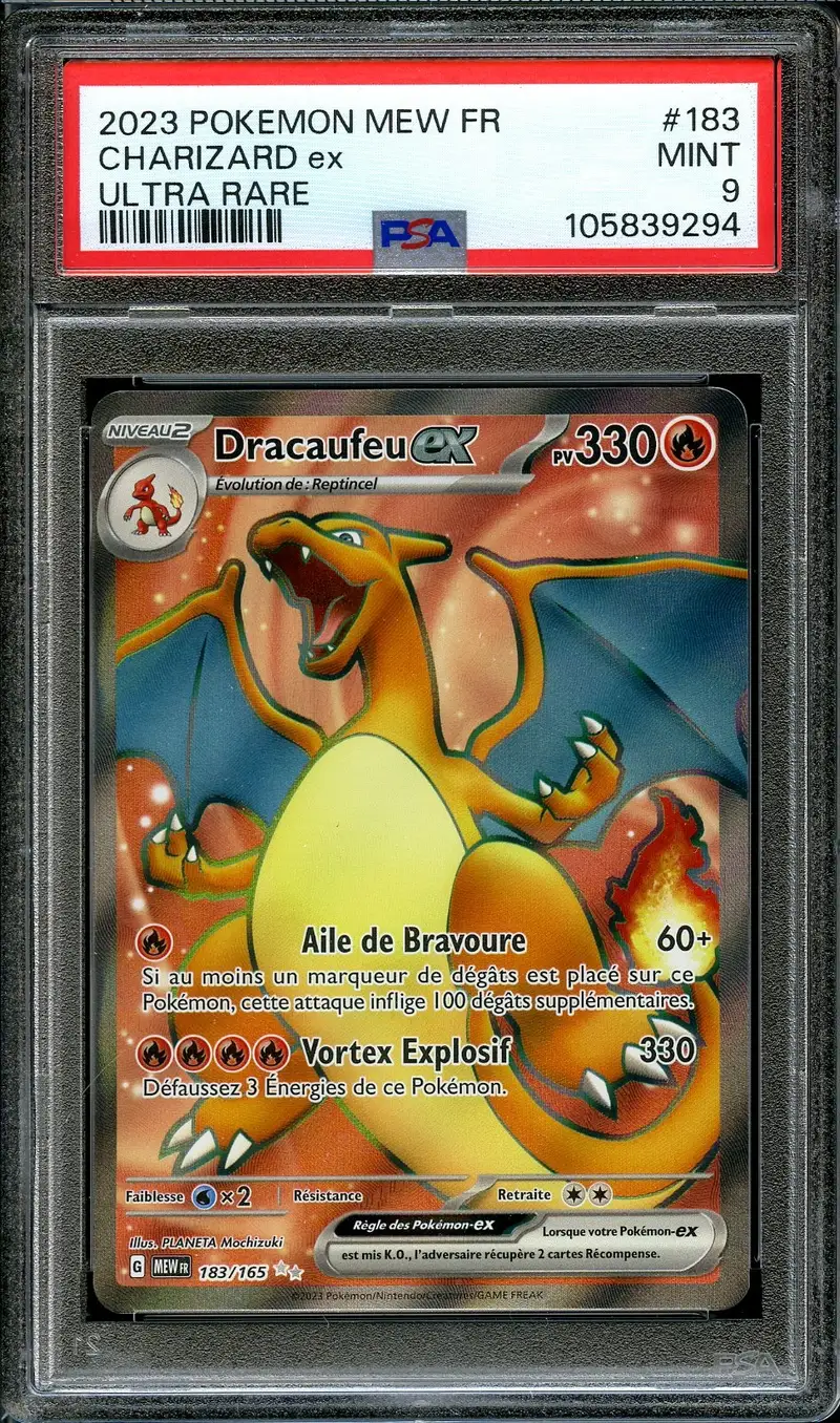 PSA 9 Dracaufeu Ex