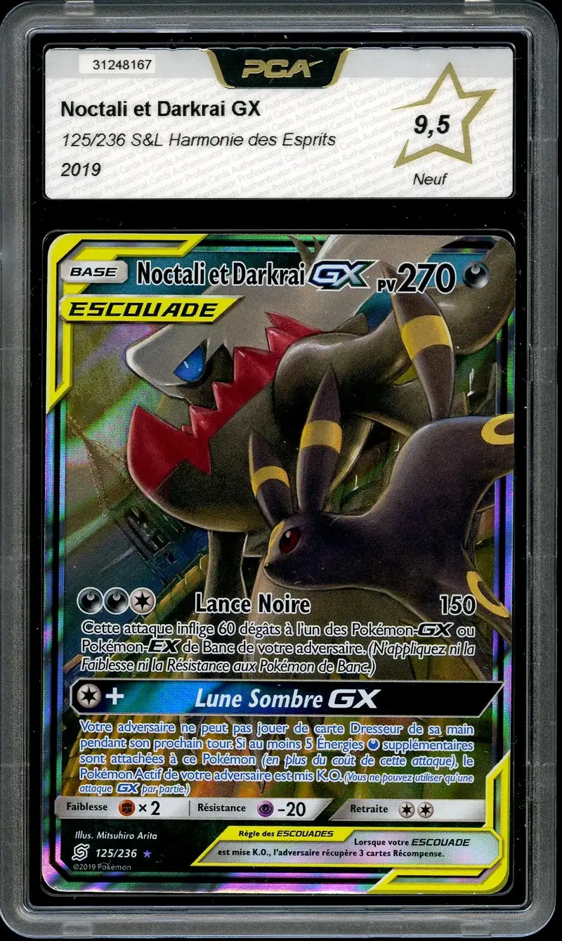 PCA 9.5 Noctali et Darkrai Gx