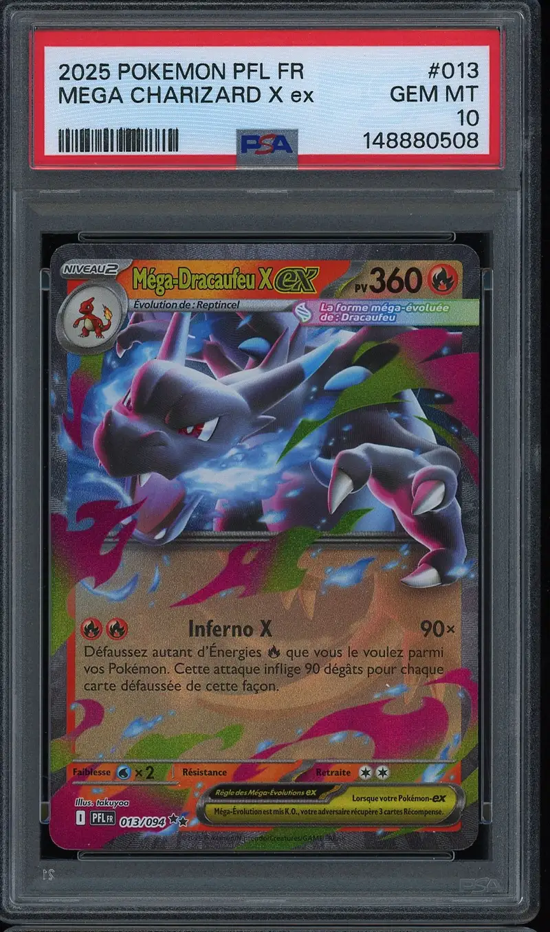 PSA 10 Méga-Dracaufeu X Ex