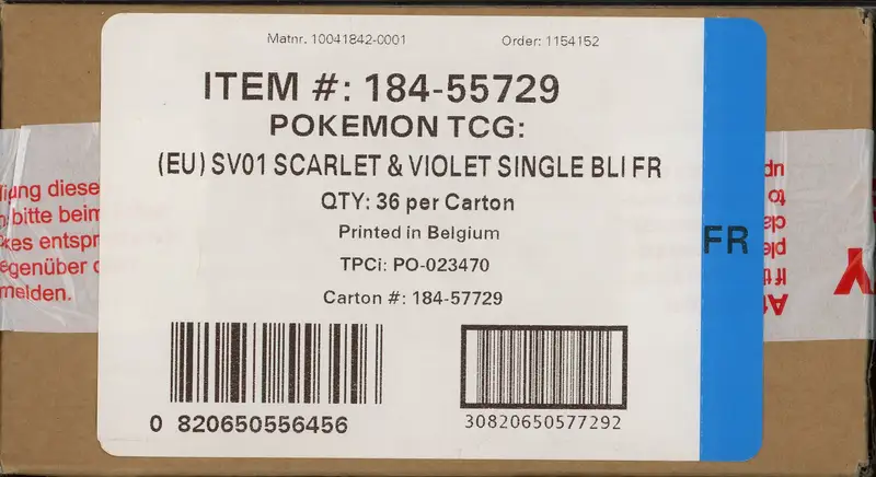 Case Booster Blister EV1 Ecarlate et Violet