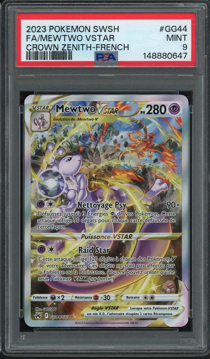 PSA 9 Mewtwo VStar
