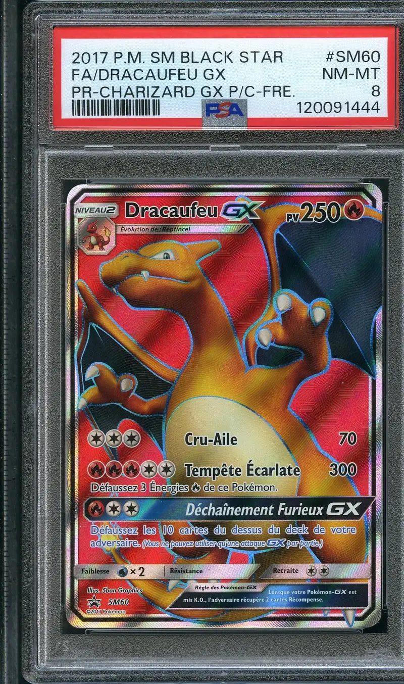 PSA 8 Dracaufeu Gx