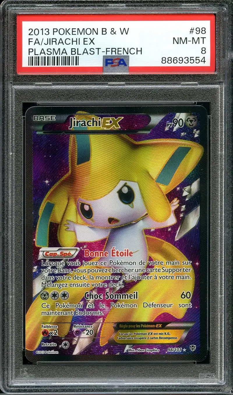PSA 8 Jirachi Ex