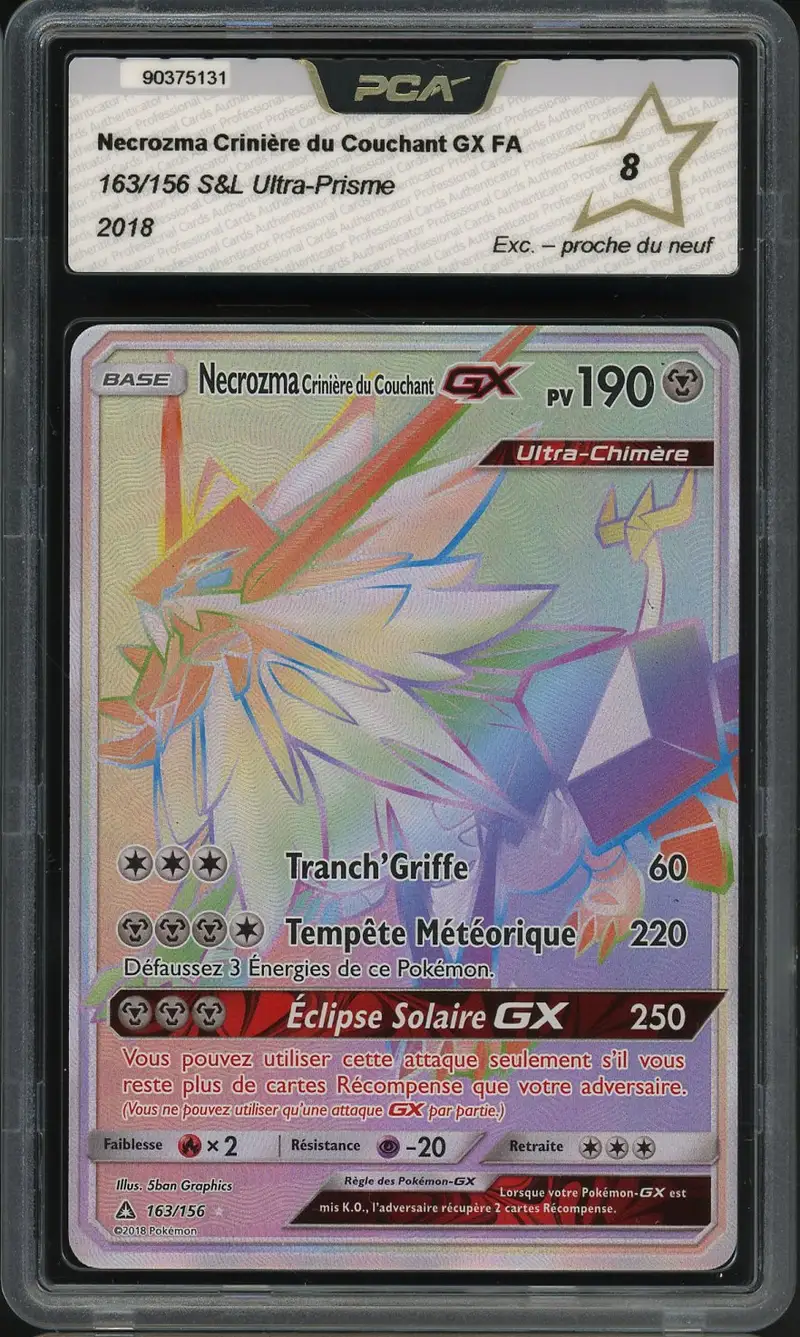 PCA 8 Necrozma Crinière du Couchant Gx Rainbow