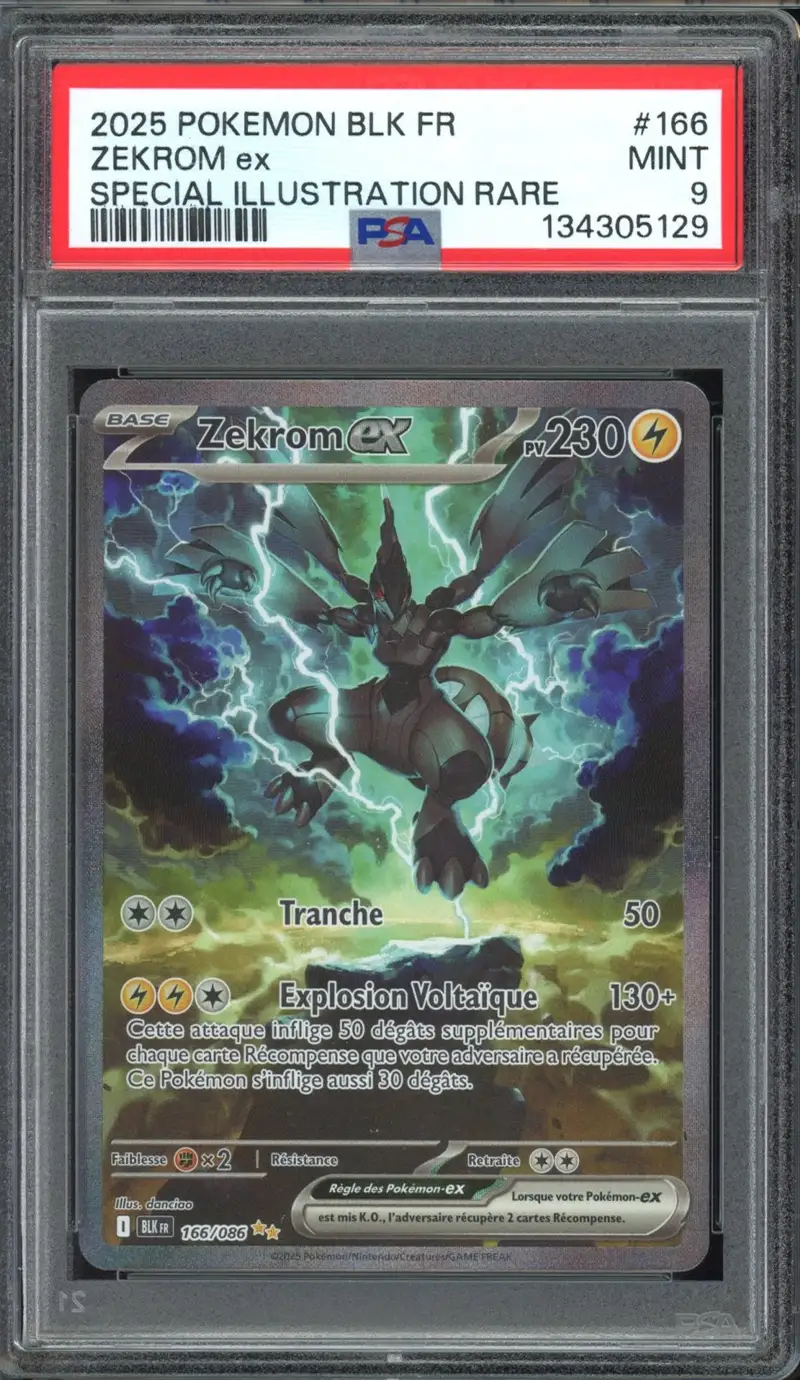 PSA 9 Zekrom Ex