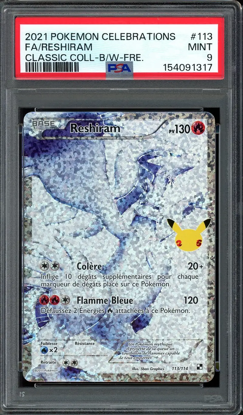 PSA 9 Reshiram