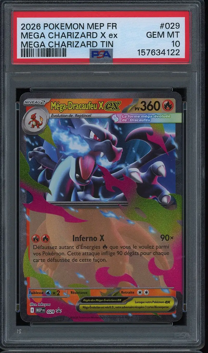 PSA 10 Méga-Dracaufeu X Ex