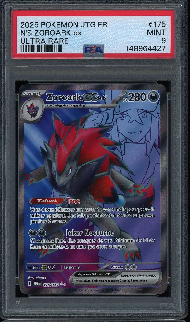 PSA 9 Zoroark Ex de N