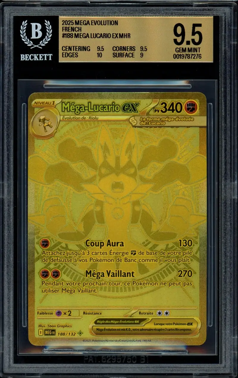 BGS 9.5 Méga-Lucario Ex Gold