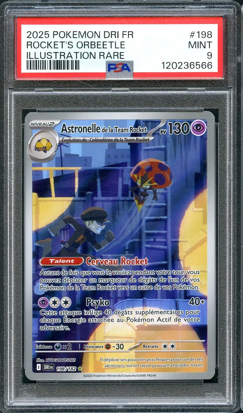 PSA 9 Astronelle de la Team Rocket