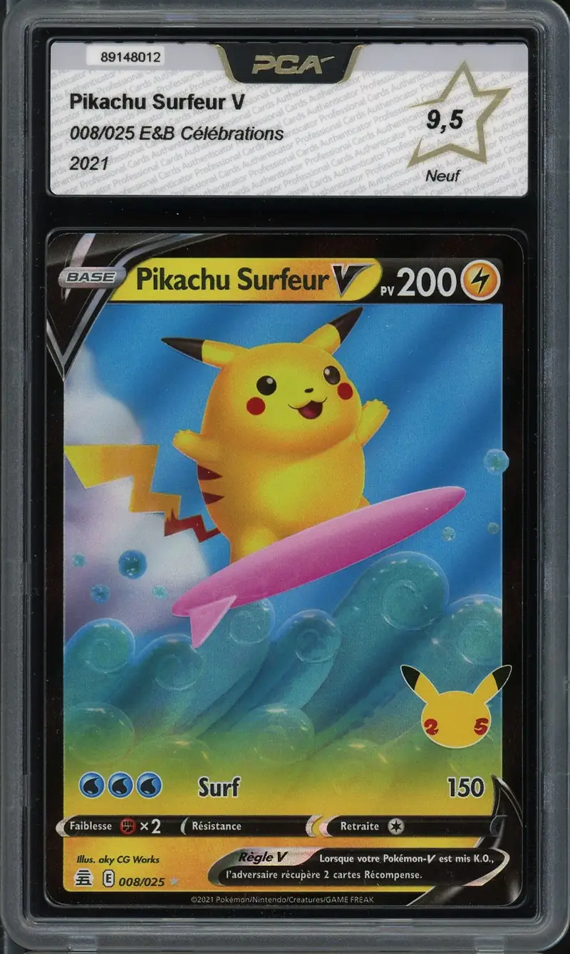 PCA 9.5 Pikachu Surfeur V