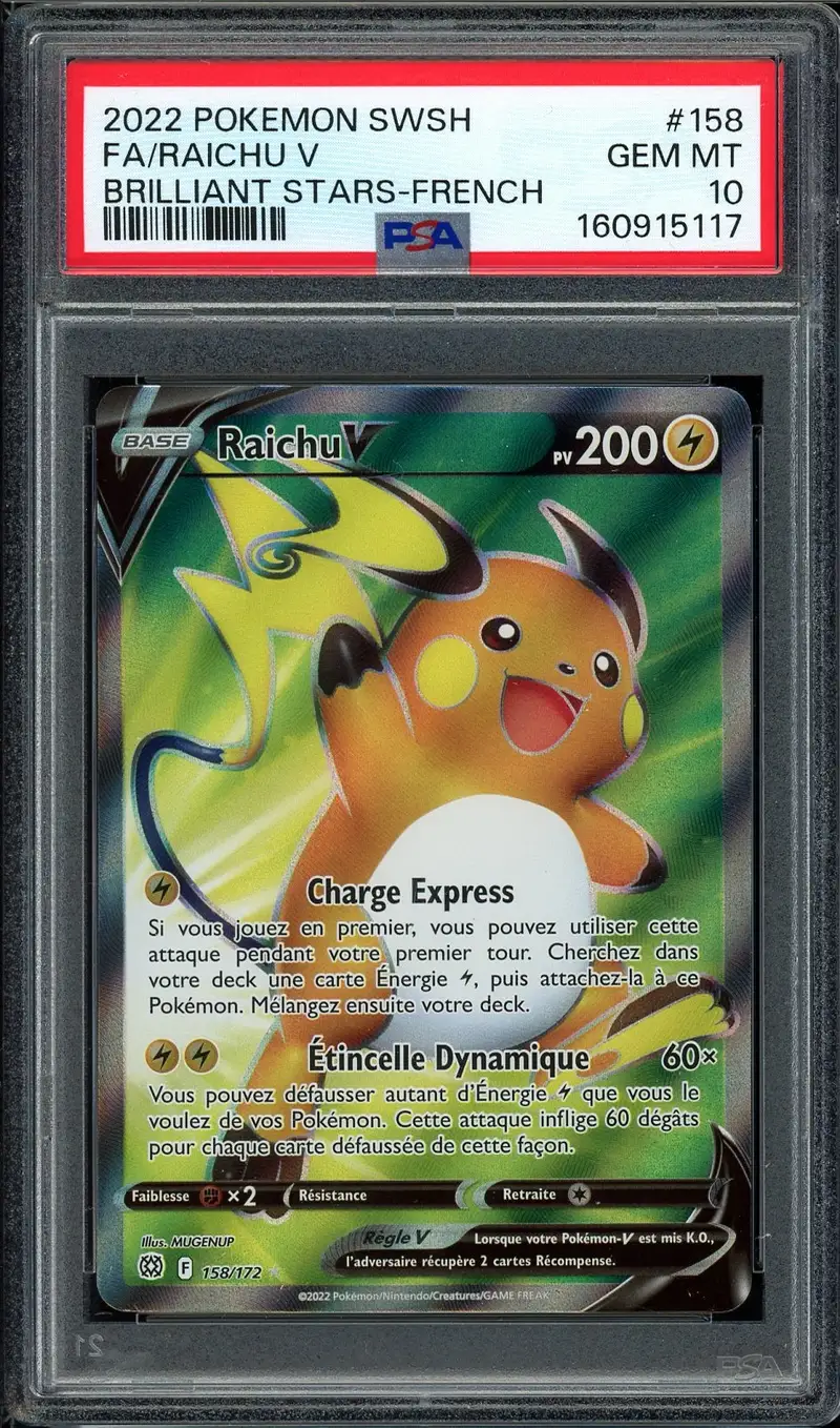 PSA 10 Raichu V
