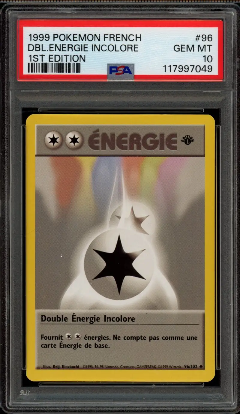 PSA 10 Double Energie Incolore