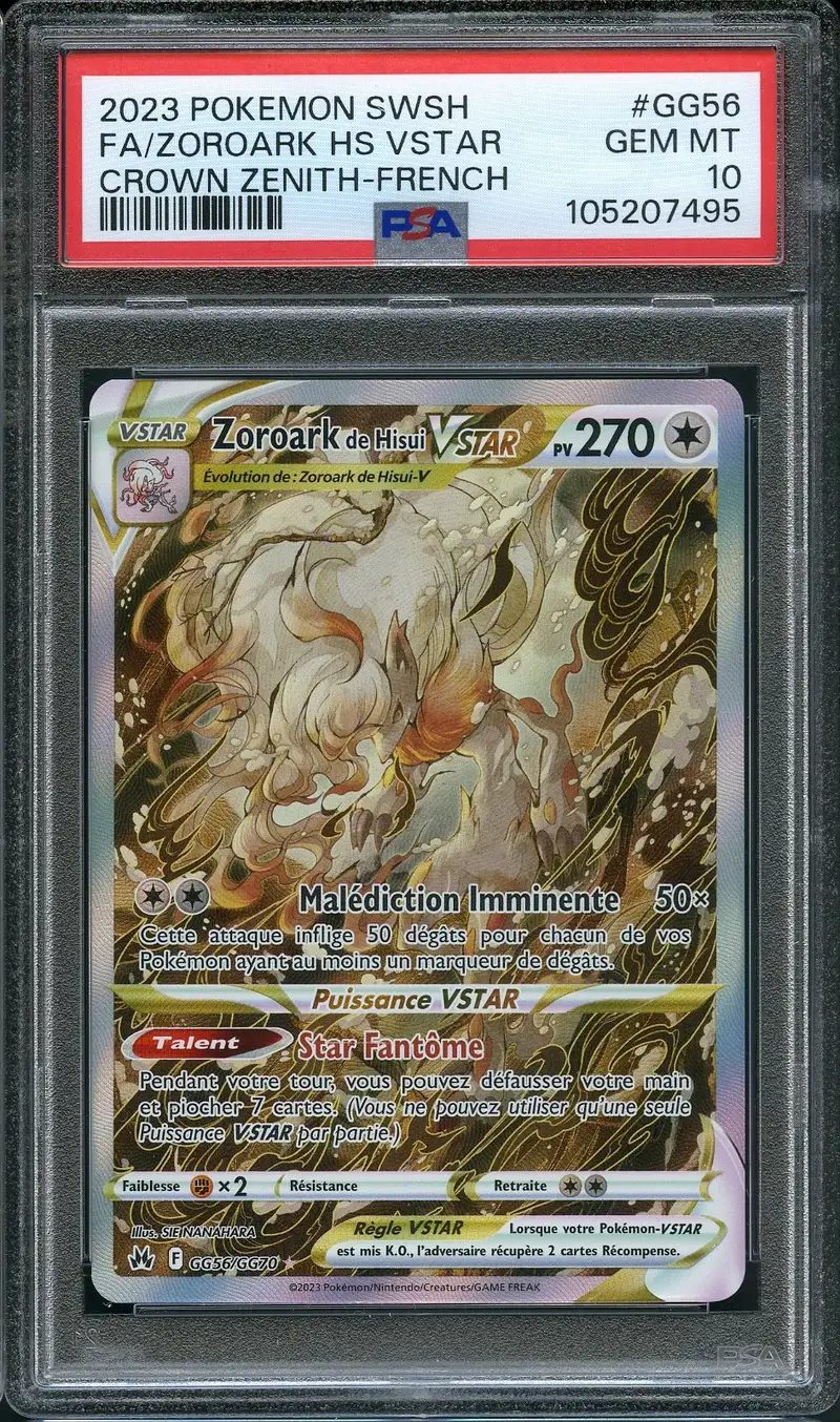 PSA 10 Zoroark de Hisui VStar
