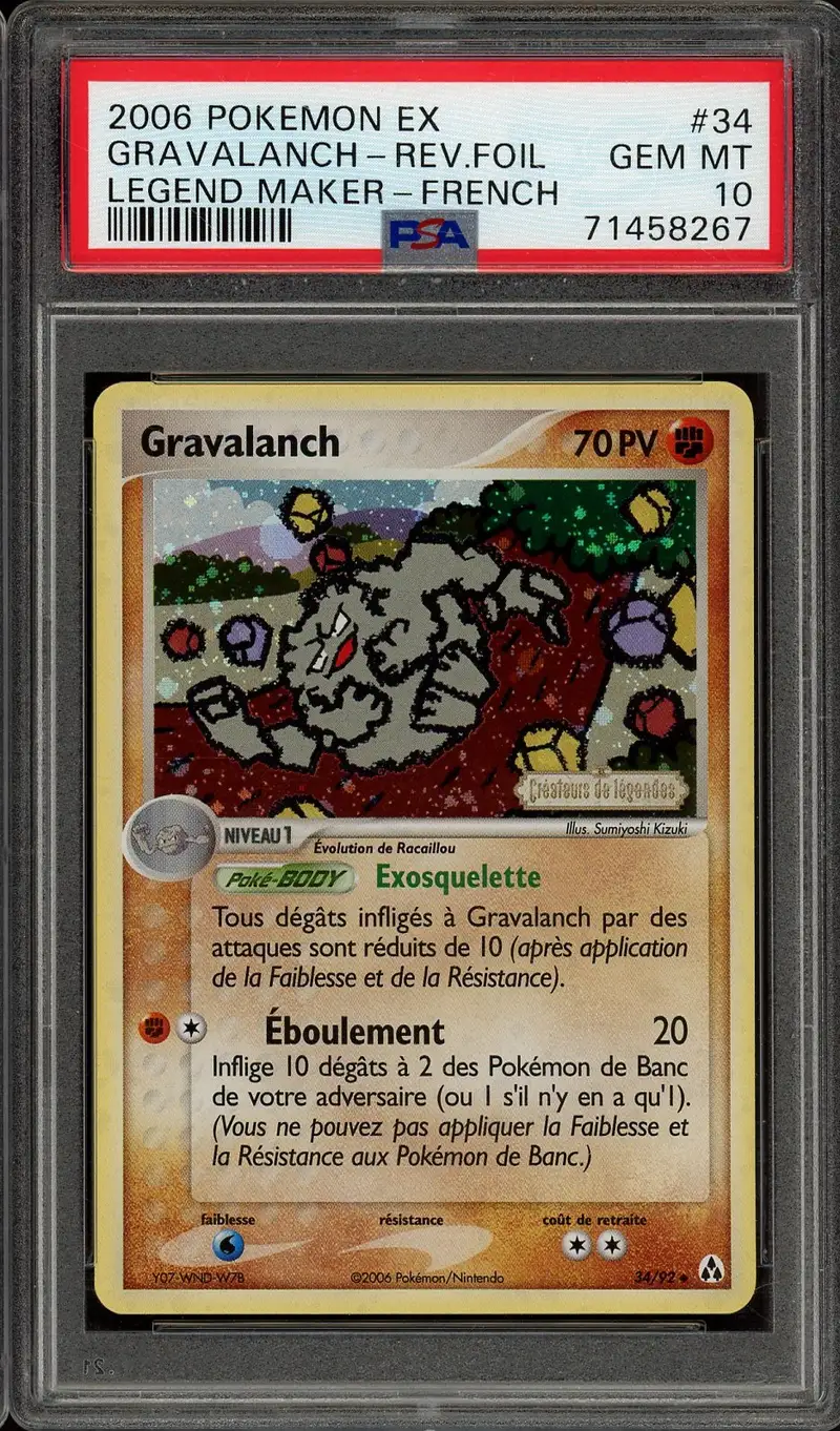 PSA 10 Gravalanch Reverse